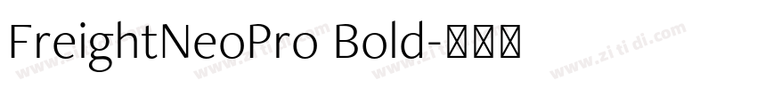 FreightNeoPro Bold字体转换